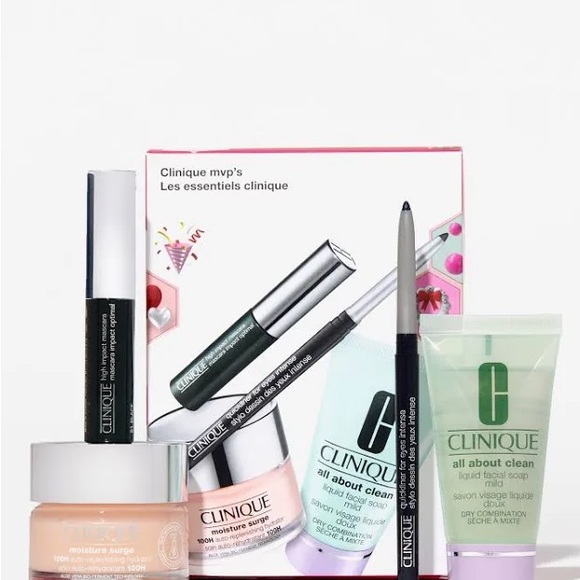 New Clinique MVPs Skincare and Makeup Set 4pc NIB - Picture 4 of 5